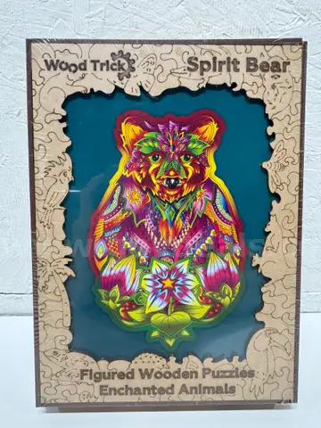Brand New - Wood Trick Figured Wooden Puzzles Spirit Bear 184 parts - Shipping Available