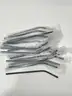 Brand New - Lot of 20 Reusable Stainless Steel Straws - 20oz Tumbler Straw Long Metal, Black - Shipping Available