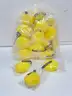 Brand New - Lot of 25 Soft Honeycomb Shower Puffs, Yellow  - Shipping Available