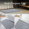 Brand New - Chenille Bathroom Rugs Bath Mats for Bathroom Non Slip Absorbent Microfiber, Gray - Shipping Available