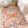 Brand New - Rugs for Inside House 2&#x27;x3&#x27;, Washable Non-Slip Ultra Thin Bathroom Rug, Beige/Pink - Shipping Available