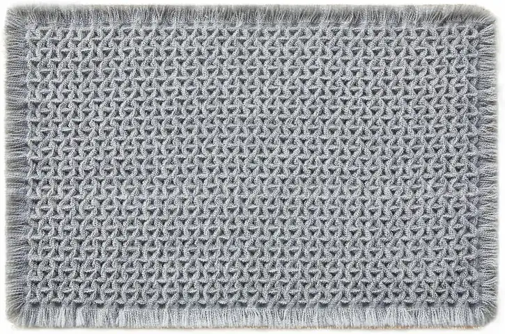 Brand New - Boho Bathroom Rugs, Super Absorbent Non Slip Light Grey 24"x16" - Shipping Available