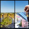 Brand New - 5 Rolls One Way Privacy Window Film,Premium PET Material, Blue 35.4 Inch x 16.4 Feet - Shipping Available