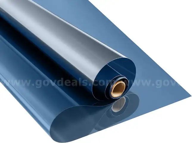 Brand New - 5 Rolls One Way Privacy Window Film,Premium PET Material, Blue 35.4 Inch x 16.4 Feet - Shipping Available
