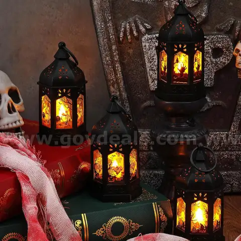 Brand New - 12pc Halloween Lanterns Decoration - Shipping Available