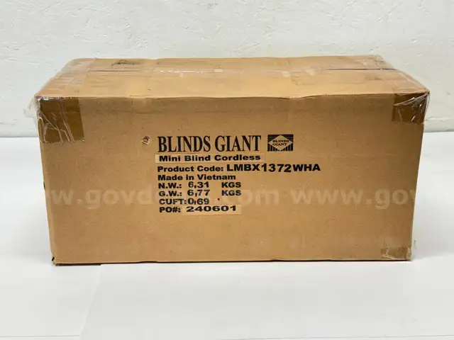 Brand New - 6PCS - Blinds Giant, 1" Cordless Mini Blind 13"(W) X 72"(L), White (WHA) - Shipping Available