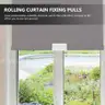 Brand New - 50PCS - Roller Window Shade Plastic Hem Grip, Home Rolling Curtain Accessories, White - Shipping Available