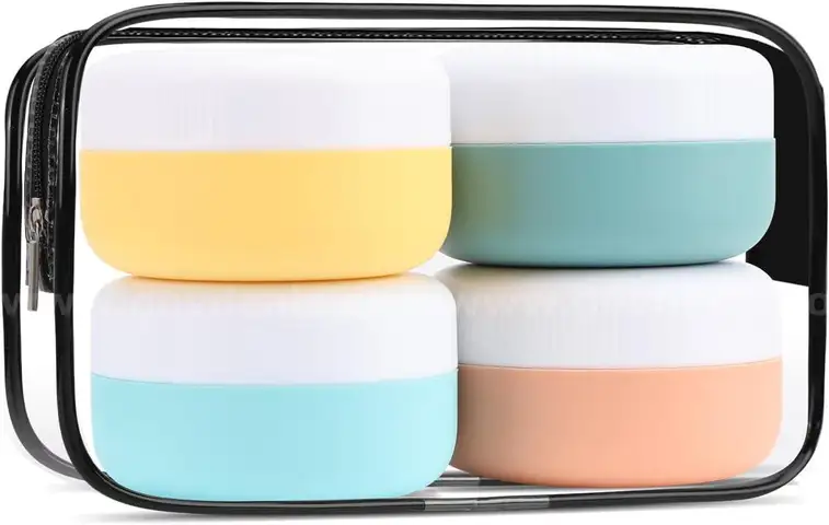 Brand New - 5 in1 Silicone Containers with Clear Bag, Anti-leakage, 30ml  - Shipping Available