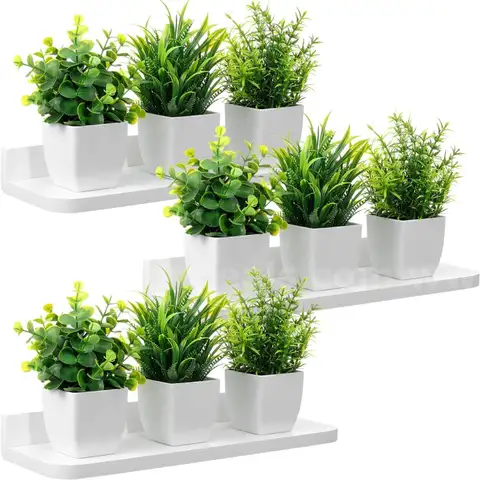 Brand New - 3 Pack Floating Shelves for Wall, 15"x5" Wall Mounted Plant Wood Shelves for Bedroom - Shipping Available