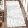 Brand New - 2'x5' Moroccan Washable Runner Rug Non-Slip, White - Shipping Available