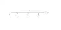 Brand New - 4-ft. 3-Light Brushed Nickel Integrated LED Linear Track Lighting Kit - Shipping Available