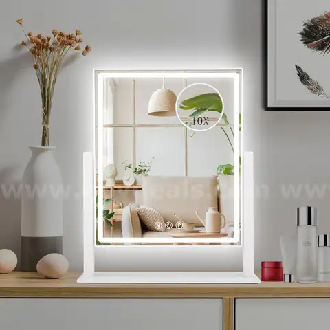 Brand New - Hollywood Vanity Mirror with Lights, White - Shipping Available