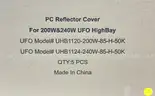 Brand New - 5 PACK - PC Reflector Cover for 200W/240W UFO High Bay - Shipping Available