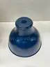 Brand New - 2-1/4 in. Large Matte Blue Metal Bell Pendant Light Shade - Shipping Available