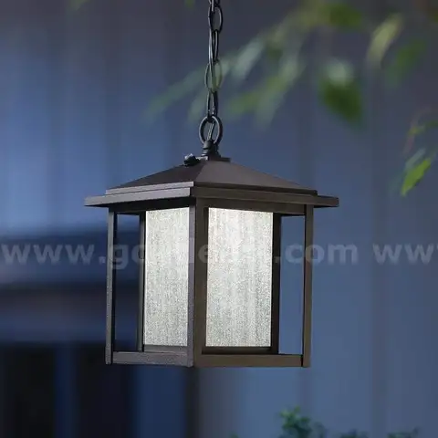 Brand New - Small Exterior LED Hanging Lantern, Black - Shipping Available