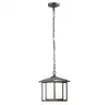 Brand New - Small Exterior LED Hanging Lantern, Black - Shipping Available