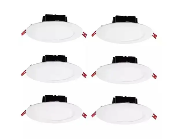 Brand New - 6-Pack - Box on Top Integrated LED 6 in Round Canless Recessed Light, Soft White - Shipping Available