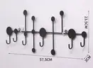 Brand New - 4PCS - Big Size Coat Rack Wall Mounted 6 Hooks Metal Coat Hook 22 inch - Shipping Available