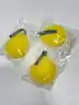 Brand New - Lot of 25 Soft Honeycomb Shower Puffs, Yellow  - Shipping Available