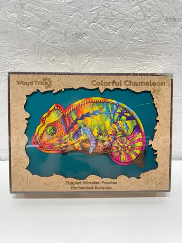 Brand New - Wood Trick Figured Wooden Puzzles Colorful Chameleon 143 parts - Shipping Available
