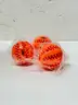 Brand New - Lot of 50 Teeth Cleaning Durable Natural Rubber Pet Chew Balls, Orange - Shipping Available