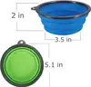 Brand New - Lot of 50 Portable Silicone Folding Pet Bowls, Green - Shipping Available