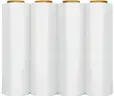 Brand New - 4 Rolls Clear Stretch Wrap, 80 gauge, 18&#x22; x 1,500&#x27; - 6000 FT - Shipping Available