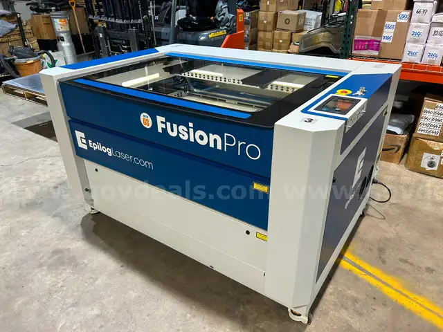 2022 Epilog Fusion PRO 60W CO₂ Laser Cutter Engraver with Cutting Bed and Iris Cameras