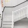 Brand New - 7ft Staircase Handrail for Indoor Stairs, Modern Hand Railings Grab Bar Kit, Black - Shipping Available