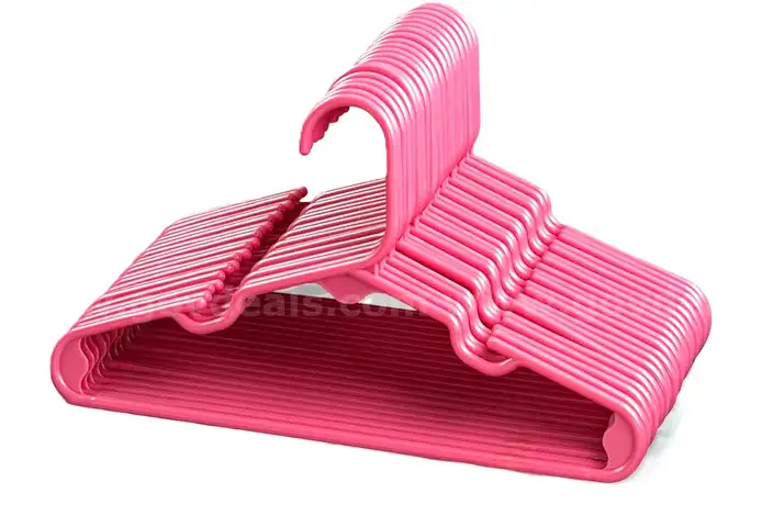 Brand New - 15 PCS - Kids Plastic Hangers, Pink - Shipping Available