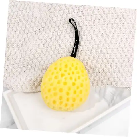 Brand New - Lot of 25 Soft Honeycomb Shower Puffs, Yellow  - Shipping Available