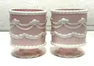 Brand New - 2 PCS - Ceramic Makeup Brush Pencil Holders Pink Cake - Shipping Available