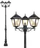 Brand New - Solar Lamp Post Light, Tall 128" Triple Heads Dusk to Dawn Outdoor Waterproof - Shipping Available