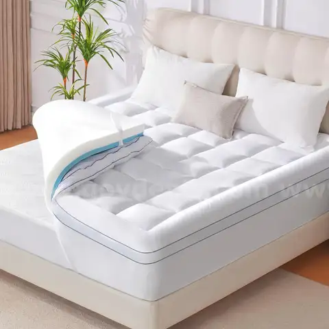 Brand New - Memory Foam Queen Mattress Topper, 4 Inch Dual Layer Mattress Pad - Shipping Available