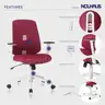 Brand New - Ergonomic Mesh Office Chair, Burgundy - Shipping Available