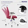 Brand New - Ergonomic Mesh Office Chair, Burgundy - Shipping Available