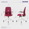 Brand New - Ergonomic Mesh Office Chair, Burgundy - Shipping Available