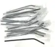 Brand New - Lot of 20 Reusable Stainless Steel Straws - 20oz Tumbler Straw Long Metal, Black - Shipping Available
