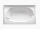 NEW STERLING Ensemble 36" Vikrell Soaking Bathtub for Alcove Installations with Right Drain MSRP $1000
