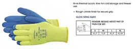 Brand New - 6 Pairs - Powerflex 80-400 Thermal Latex Coated Gloves, Size Small - Shipping Available