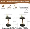 Brand New - 2PCS - Elegant Modern Side Tables - Featuring a Unique Hourglass Design, Black - Shipping Available