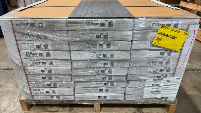 Brand New - Teknoflor HPD 5301-9 Obsidian Vinyl Tile 2160 sq. ft.