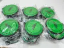 Brand New - Lot of 50 Portable Silicone Folding Pet Bowls, Green - Shipping Available