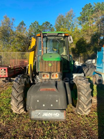 2008 John Deere 6615 w/ Alamo Maverick 24ft Boom Rotary Mower 60 ...