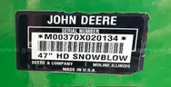 John Deere 1445 tractor with 47&#x22; snow blower and 60&#x22; mower attachment