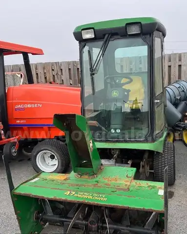 John Deere 1445 tractor with 47&#x22; snow blower and 60&#x22; mower attachment