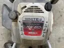 White  push lawn mower