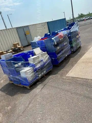 Storage Bins, Plastic, Small &#x26; Large, 1 Lot