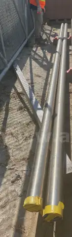 Pipe, Stainless Steel, 4in OD, Sch 40, UNUSED, Qty 2 Joints