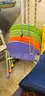 tables, chairs, and carts